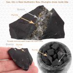 Authentic Russian black stone quartz and pyrite