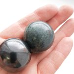 Shungite spheres harmonizers of natural stone 30 mm