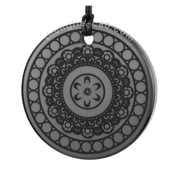 Shungite pendant mandala Communication