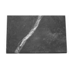 engraved shungite slab chinese symbol hu quartz vein