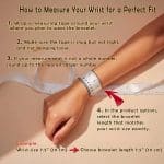 wrist measurement to choose bracelet size