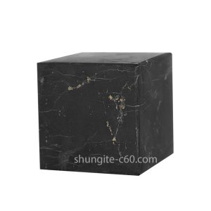 shungite stone cube unpolished surface