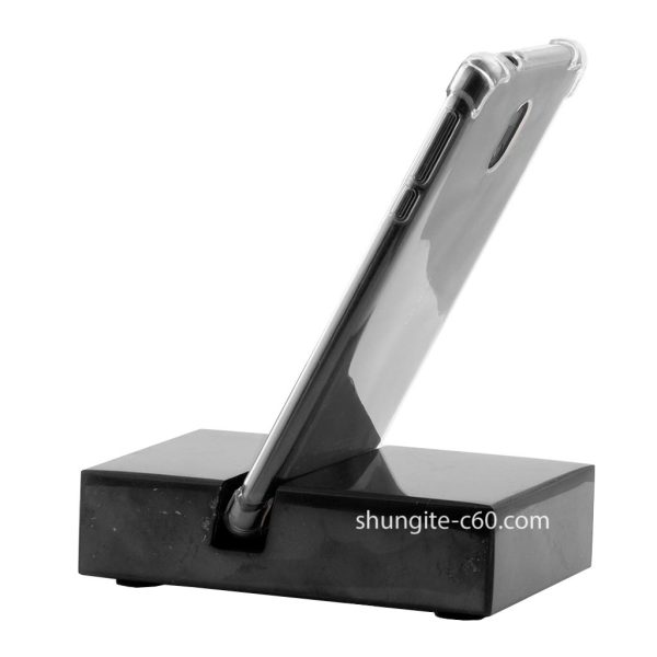 shungite base for cell phone for protection