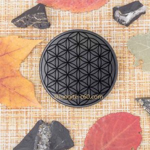flower of life on a shungite circle