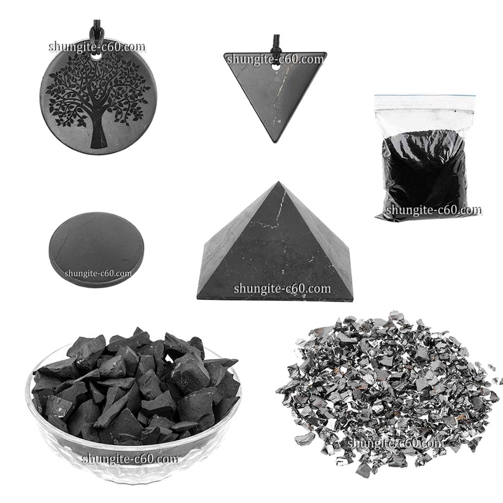 Shungite Set - Optimal | Seven items from natural shungite in one box