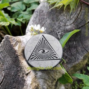 shungite tile All Seeing Eye