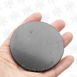 shungite round plate 7.4 cm