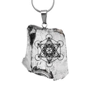 archangel metatron crystal pendant front view