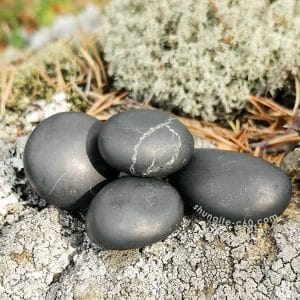 tumbled shungite stones 4-piece set
