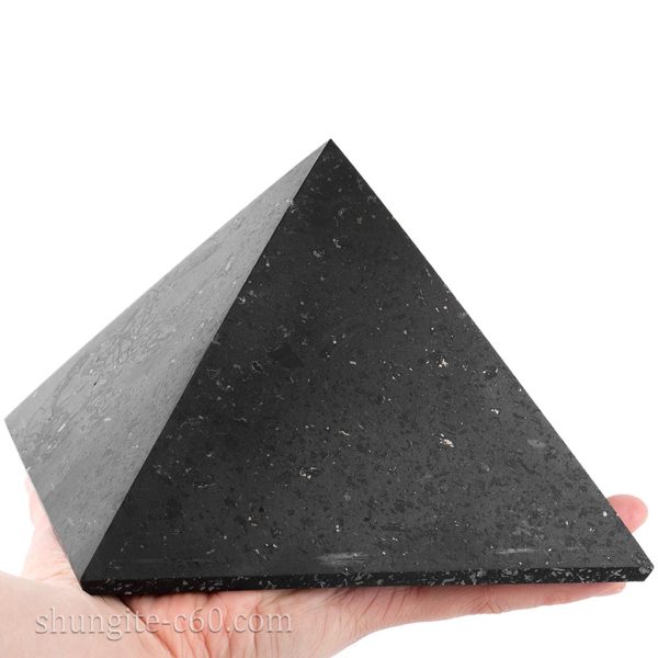 15 cm pyramid of shungite stone
