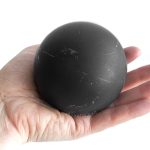 shungite sphere on a stand