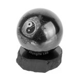 shungite stone engraved sphere 5 cm