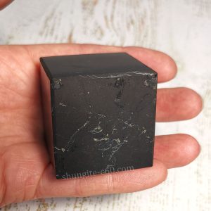 black shungite stone cube 50mm