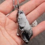 buy silver shungite genuine pendant