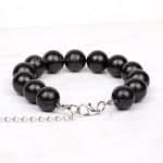 large bead shungite bracelet 12mm design