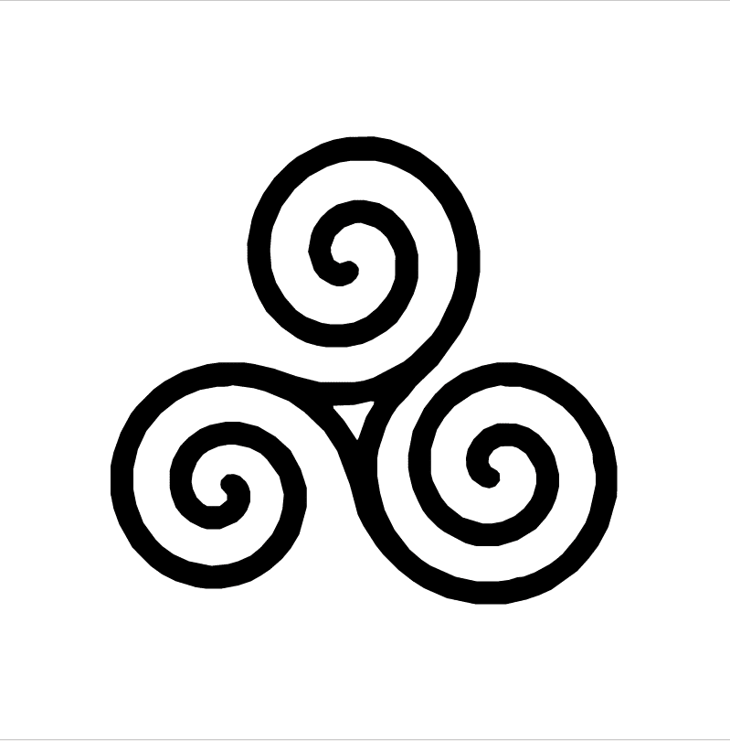 Shungite disk - personal Shungite Triskelion - 7 cm - Encoded Signals - Image 1